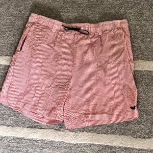 Southern Marsh Men’s Red Seersucker Swimsuit 🌴